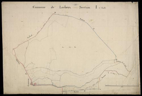 Plan du cadastre napoléonien - Lucheux : I1