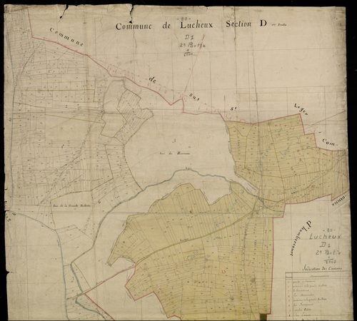 Plan du cadastre napoléonien - Lucheux : D1