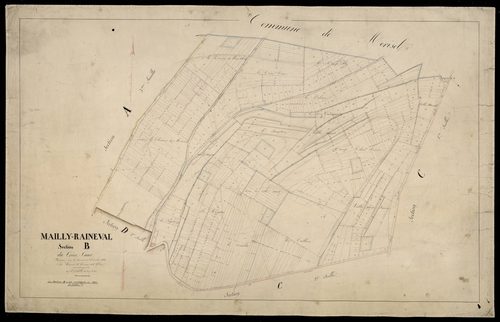 Plan du cadastre napoléonien - Mailly-Raineval : Crève Cœur (Le), B