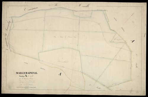 Plan du cadastre napoléonien - Mailly-Raineval : Arrière Cour (L'), A2