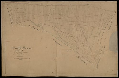 Plan du cadastre napoléonien - Mailly-Raineval : Pentes de Génonville (Les), C1