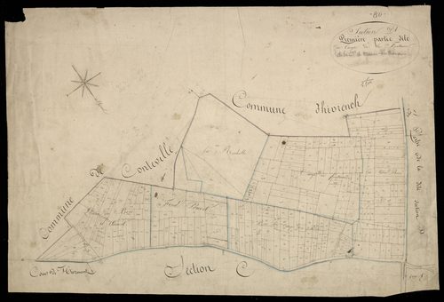 Plan du cadastre napoléonien - Maison-Ponthieu : Camp de la Fontaine (Le), D1