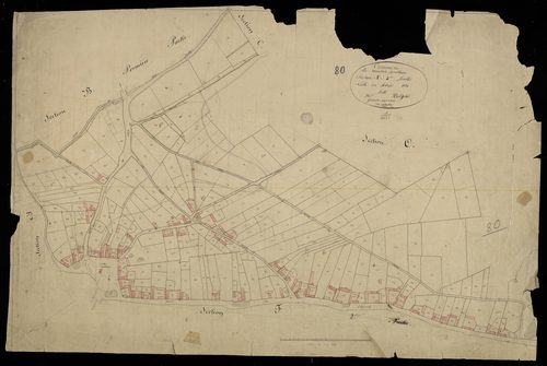 Plan du cadastre napoléonien - Maison-Ponthieu : F3