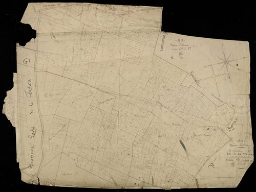 Plan du cadastre napoléonien - Maison-Ponthieu : Warrenne (La), D2 et E