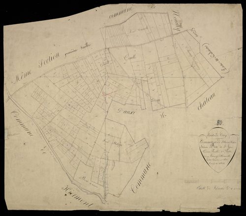 Plan du cadastre napoléonien - Maison-Ponthieu : Saint Lot, B2