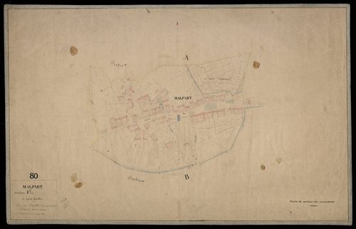 Plan du cadastre napoléonien - Malpart : Chef-lieu (Le), A2