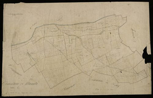Plan du cadastre napoléonien - Mametz : C
