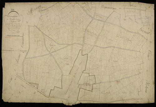Plan du cadastre napoléonien - Marchelepot (Marché-le-pot) : Est (L') ou Mont (Le), B1