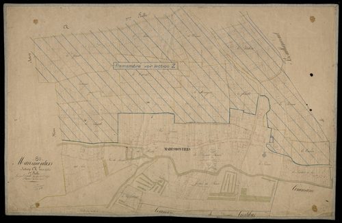 Plan du cadastre napoléonien - Marestmontiers : Chef-lieu (Le), A1