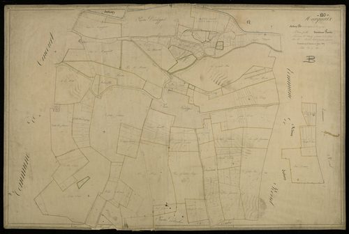 Plan du cadastre napoléonien - Marquaix : Chef-lieu (Le) ; Quinze (Les), B2