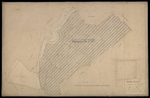 Plan du cadastre napoléonien - Marquivillers : Vignes (Les), A2