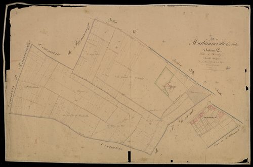 Plan du cadastre napoléonien - Martainneville (Martaineville les Butz) : Herveloy, C