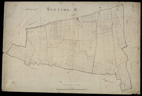 Plan du cadastre napoléonien - Maucourt : C