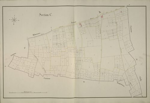 Plan du cadastre napoléonien - Maucourt : C