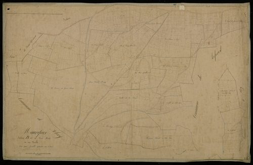 Plan du cadastre napoléonien - Maurepas : Vieux Moulin (Le), B