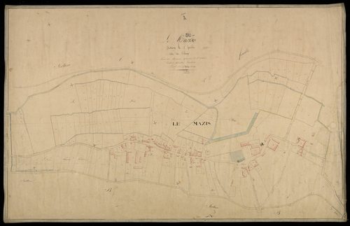 Plan du cadastre napoléonien - Mazis (Le) (Le Mazis) : Village (Le), A2