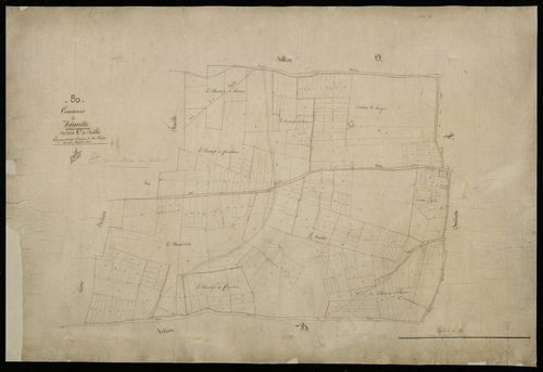 Plan du cadastre napoléonien - Meaulte : C1