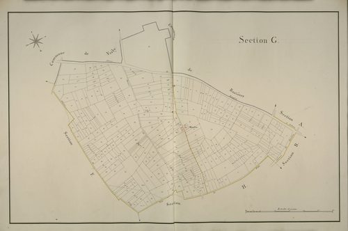Plan du cadastre napoléonien - Meharicourt : G