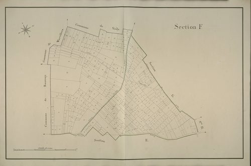 Plan du cadastre napoléonien - Meharicourt : F