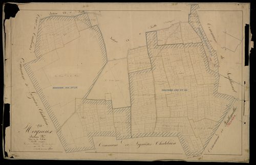 Plan du cadastre napoléonien - Meigneux : Valléette (La), B