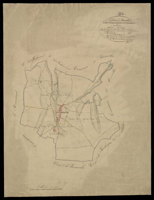 Plan du cadastre napoléonien - Meillard (Le) (Meillard) : tableau d'assemblage