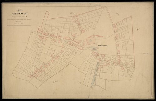 Plan du cadastre napoléonien - Merelessart : A développement