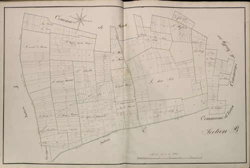 Plan du cadastre napoléonien - Atlas cantonal - Mericourt-L'abbe (Méricourt l'Abbé) : B
