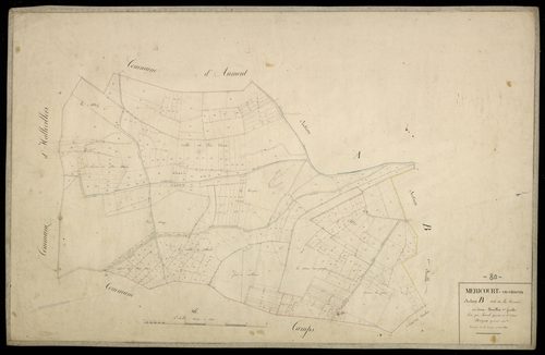 Plan du cadastre napoléonien - Mericourt-en-Vimeu (Méricourt-en-Vimeux) : Terrière (La), B2