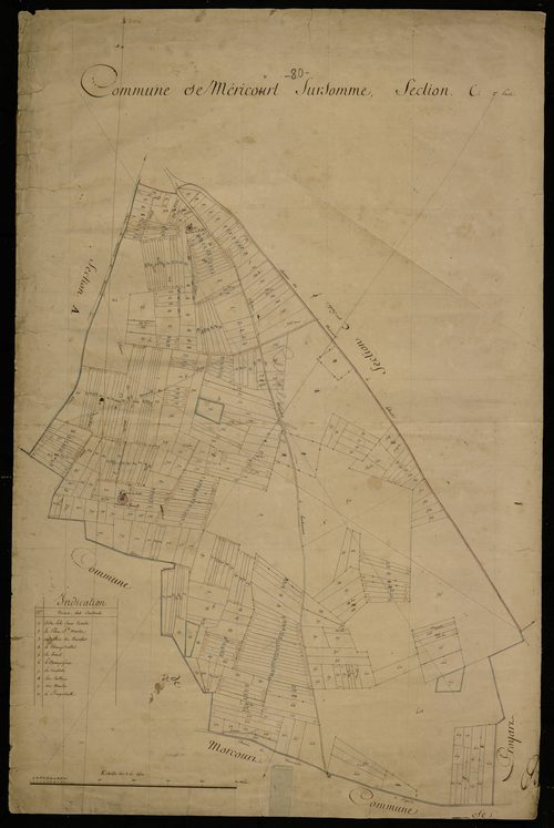Plan du cadastre napoléonien - Mericourt-sur-Somme (Méricourt sur Somme) : C2