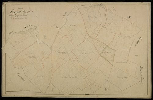 Plan du cadastre napoléonien - Mesnil-Bruntel (Mesnil Bruntel) : Bois Moncordel (Le), C