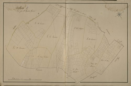 Plan du cadastre napoléonien - Mesnil-Domqueur (Maisnil) : C