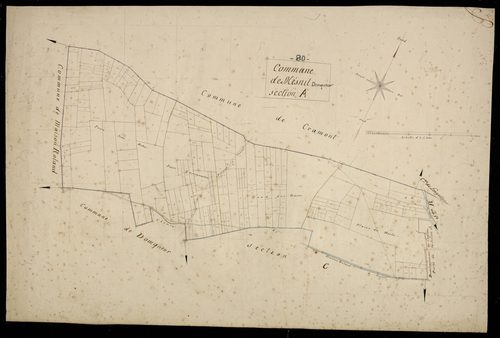 Plan du cadastre napoléonien - Mesnil-Domqueur (Mésnil) : A