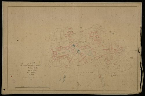 Plan du cadastre napoléonien - Mesnil-en-Arrouaise : Village (Le), A2