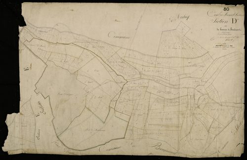 Plan du cadastre napoléonien - Mesnil-Martinsart : Hameau de Martinsart (Le), D