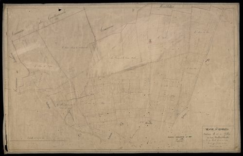 Plan du cadastre napoléonien - Mesnil-Saint-Georges : Village (Le), A1