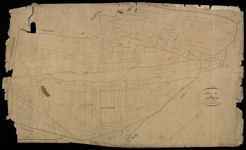 Plan du cadastre napoléonien - Metigny : D