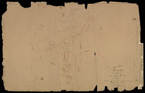 Plan du cadastre napoléonien - Mezerolles : B et C développement