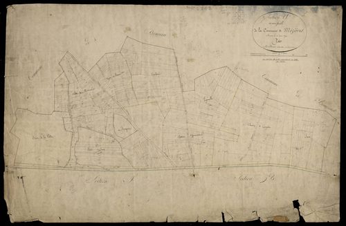 Plan du cadastre napoléonien - Mezieres-en-Santerre (Mézières) : A