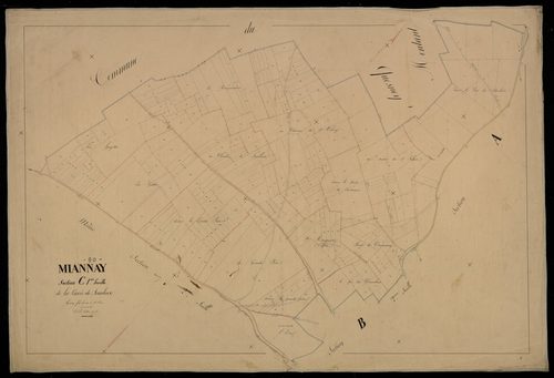 Plan du cadastre napoléonien - Mainnay (Miannay) : Cavée de Franleux (La), C1