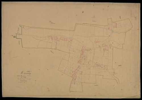 Plan du cadastre napoléonien - Miannay : Lambercourt, A2 et développement de A1