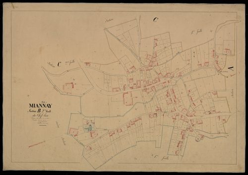 Plan du cadastre napoléonien - Miannay : Chef-lieu (Le), B2