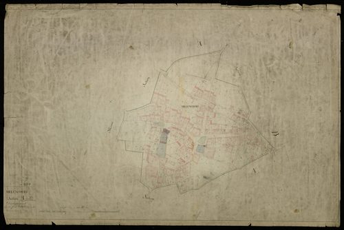 Plan du cadastre napoléonien - Millencourt : A développement