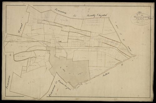 Plan du cadastre napoléonien - Millencourt-en-Ponthieu (Millencourt) : Chapelle Saint Martin (La), A