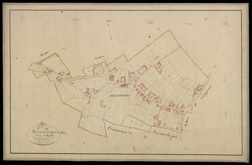 Plan du cadastre napoléonien - Millencourt-en-Ponthieu (Millencourt) : A développement