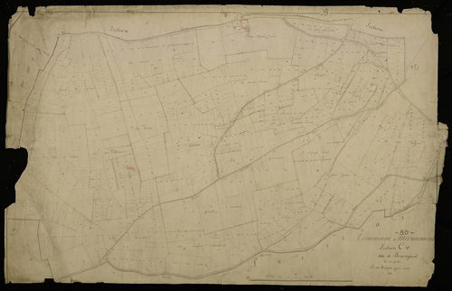 Plan du cadastre napoléonien - Miraumont : Beau-regard, C