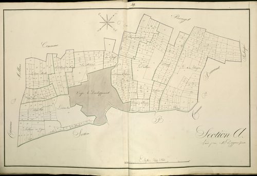 Plan du cadastre napoléonien - Atlas cantonal - Mirvaux : A
