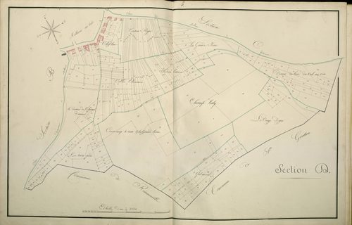 Plan du cadastre napoléonien - Atlas cantonal - Molliens-Au-Bois (Molliens au Bois) : D