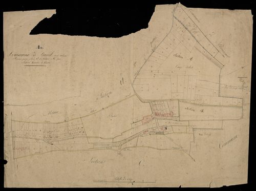 Plan du cadastre napoléonien - Molliens-Dreuil (Dreuil sous Molliens) : A et B