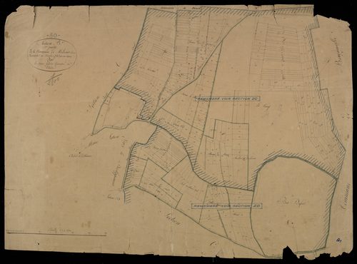 Plan du cadastre napoléonien - Molliens-Dreuil (Molliens Vidame) : B