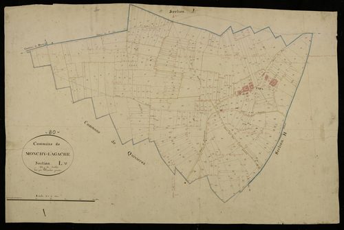 Plan du cadastre napoléonien - Monchy-Lagache : Tomblet (Le), L